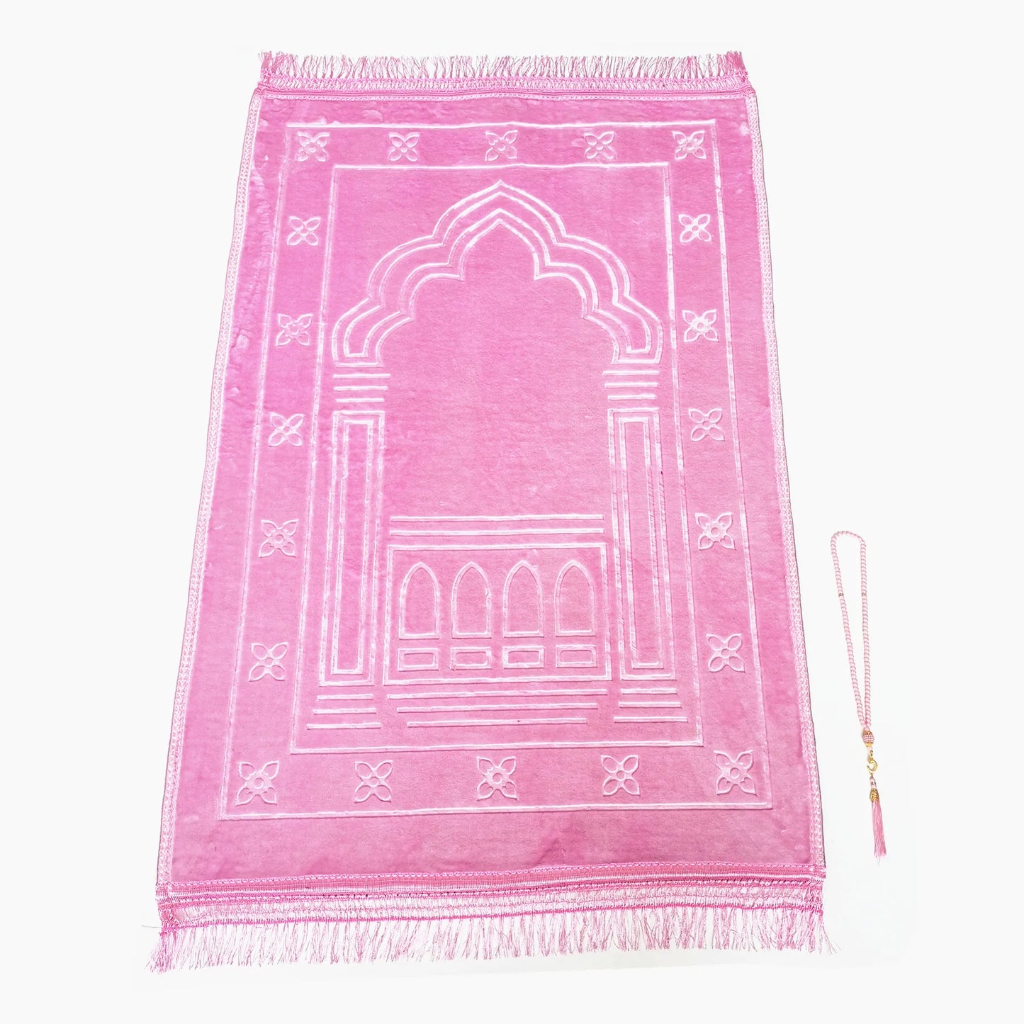 Large Prayer Mat Muslim Thicker Prayer Rug With 99 pcs Tasbih