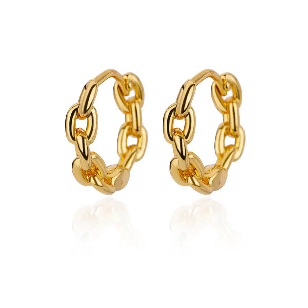 Stainless Steel Shell Earrings For Women Gold Color C-shaped Starfish Butterfly Earring