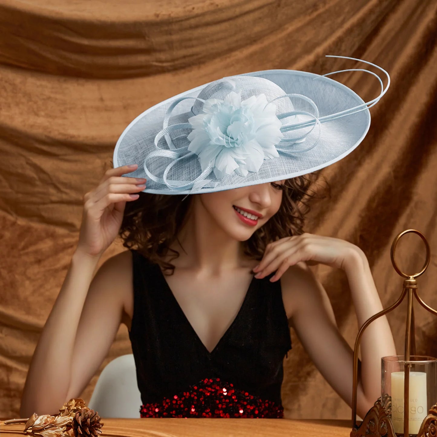 Cherub Unique church Hat Fashion Top Church Hats/ Bride Fascinators Female