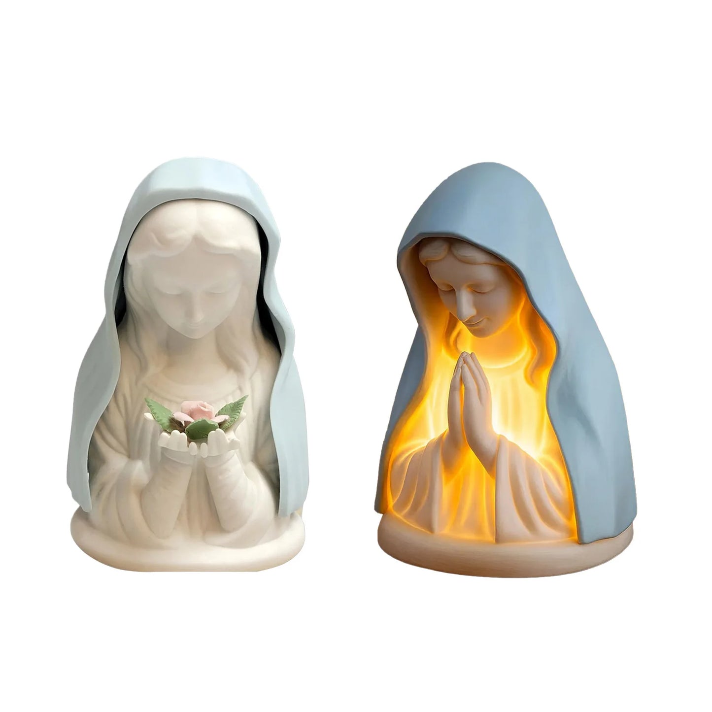 Praying Women Statue Resin Elegant Our Lady Prayer Desktop Ornaments Home Decor Best Gift for Believers