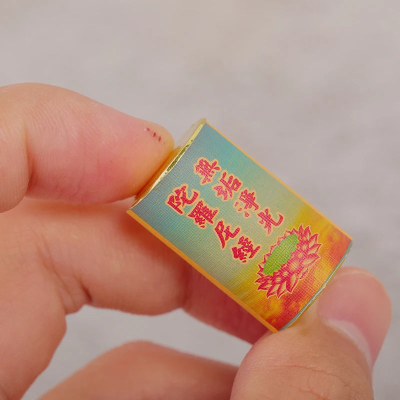 Buddhist Scroll Meditation Buddhist Shurangama Mantra Miniature Scripture Paper Roll Mini Book Amulet Talisman Buddhist Supplies