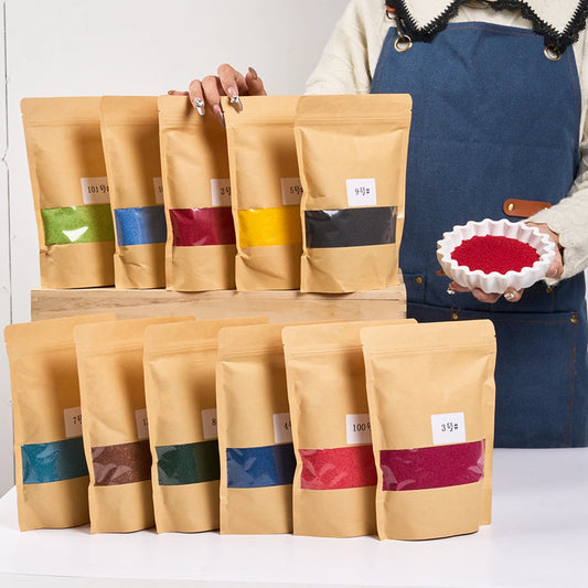 250G 11Colors Sand Wax Ice Flower Wax DIY Scented Candle Making Accessories Snowflake Wax Pearl Candles Sand Painting Tools