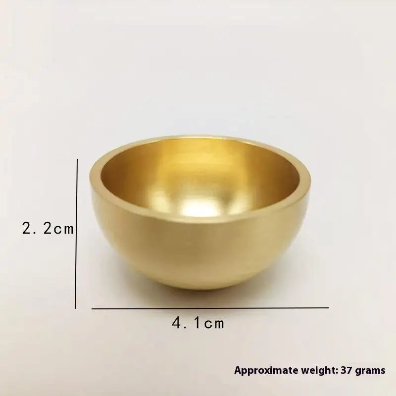 Brass Singing Bowl Sanskrit Yoga Meditation For Sound Handmade Healing Stress Relief Buddha Mindfulness Instrument