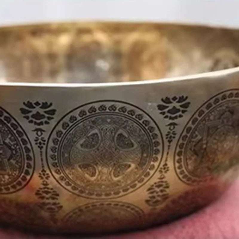Handmade Copper Singing Bowls Yoga Healing Sound Bowl Meditation Singing Bowl Stress Reduction Relax Percussion Instruments
