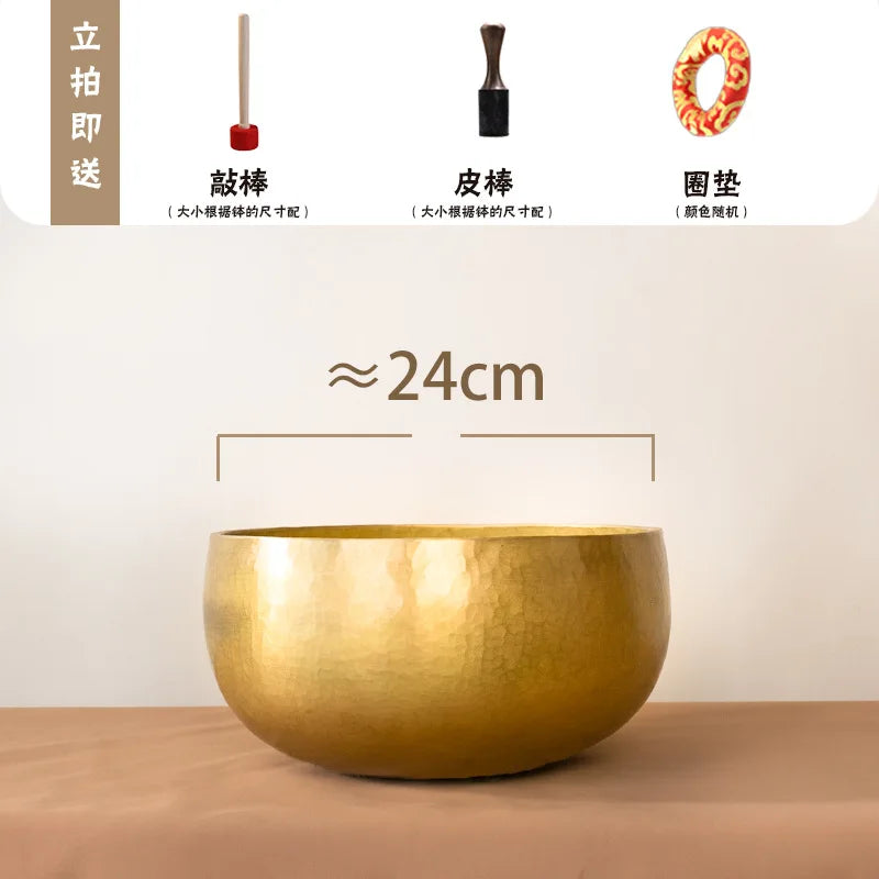 Nepalese Handmade Singing Bowls Yoga Tibet Buddha Meditation Healing Sound Therapy Copper Bowl Percussion Musical Instruments