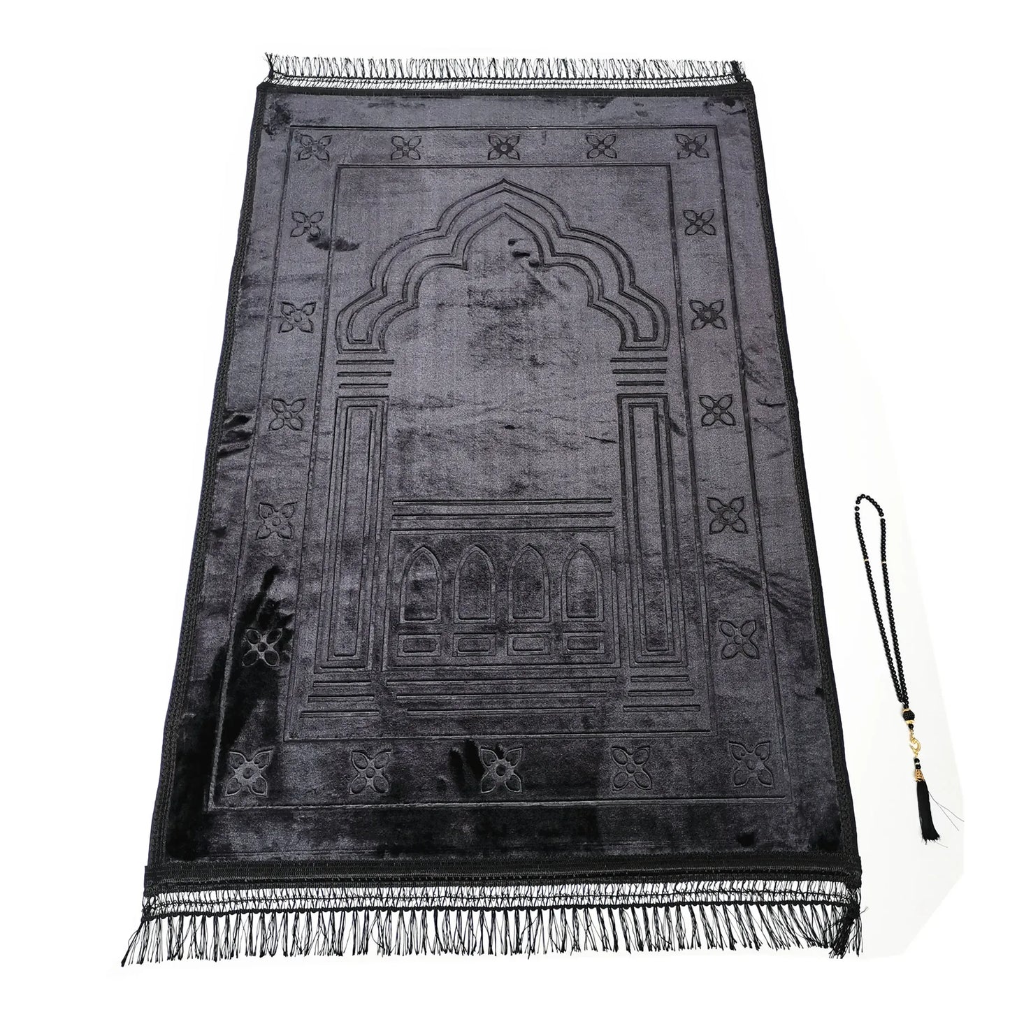 Large Prayer Mat Muslim Thicker Prayer Rug With 99 pcs Tasbih