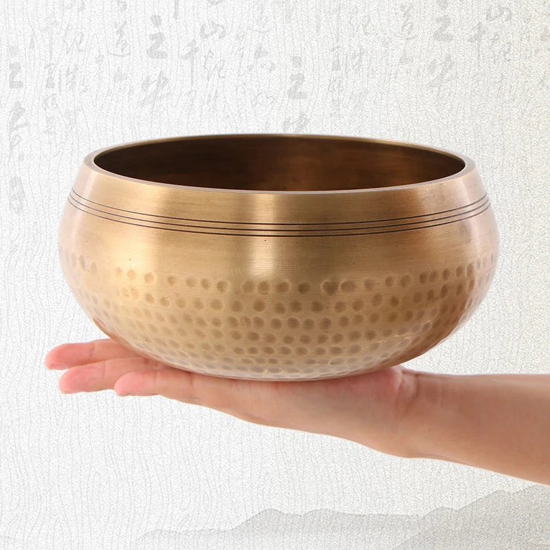 1 Set Of Singing Bowls -100% Hand-Hammered In Nepal Sound Bowl For Meditation, Yoga, Chakra, Meditation Accessories