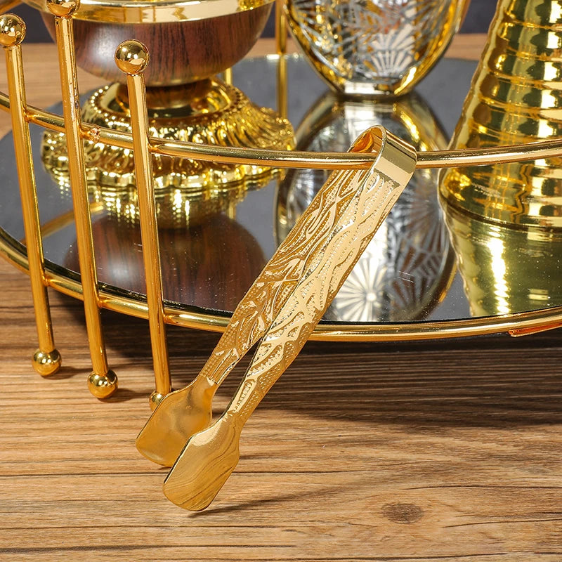 New Aromatherapy Solid Spice Iron Clip Fragrance Accessories Clip Middle East Africa Gold Electroplating Diagonal Flat Iron Clip