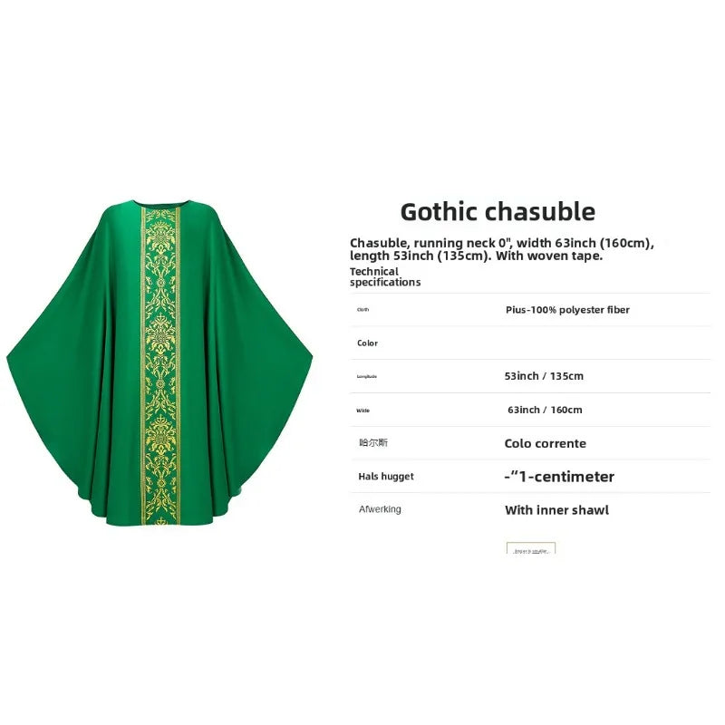 Catholic Arabic Robe Men's High Priest Religious Theme Outfit