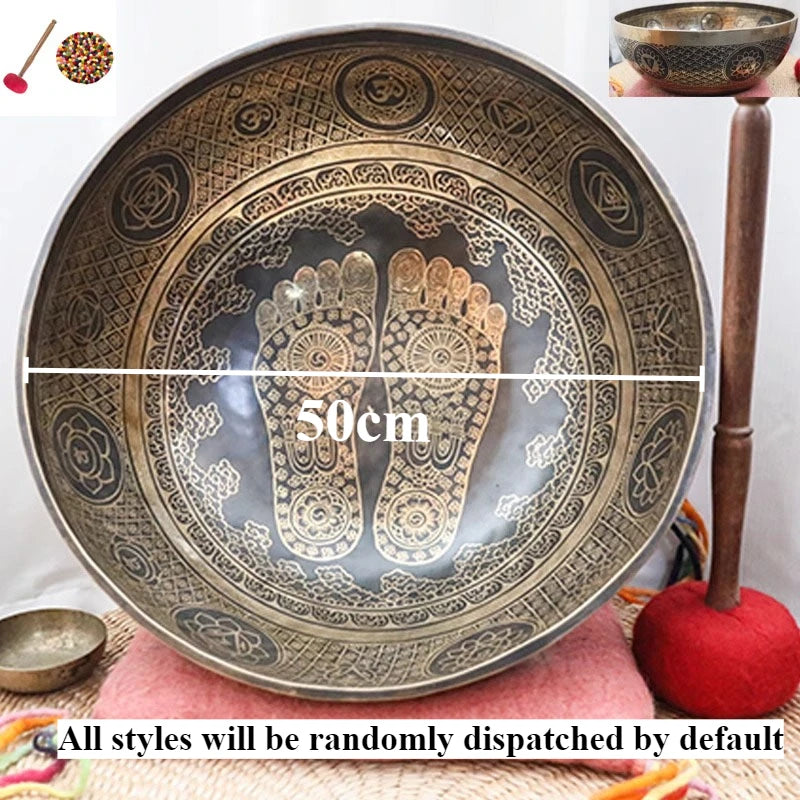 Handmade Copper Singing Bowls Yoga Healing Sound Bowl Meditation Singing Bowl Stress Reduction Relax Percussion Instruments