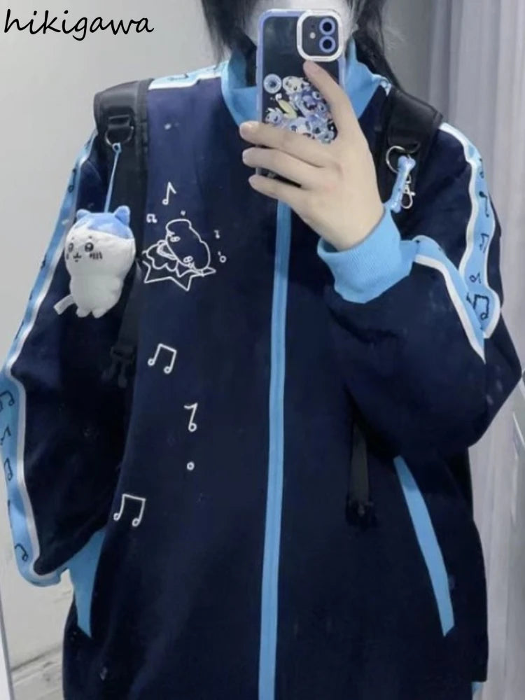 Cherub Urban Y2k Jackets 2024 / Preppy Style musical notes