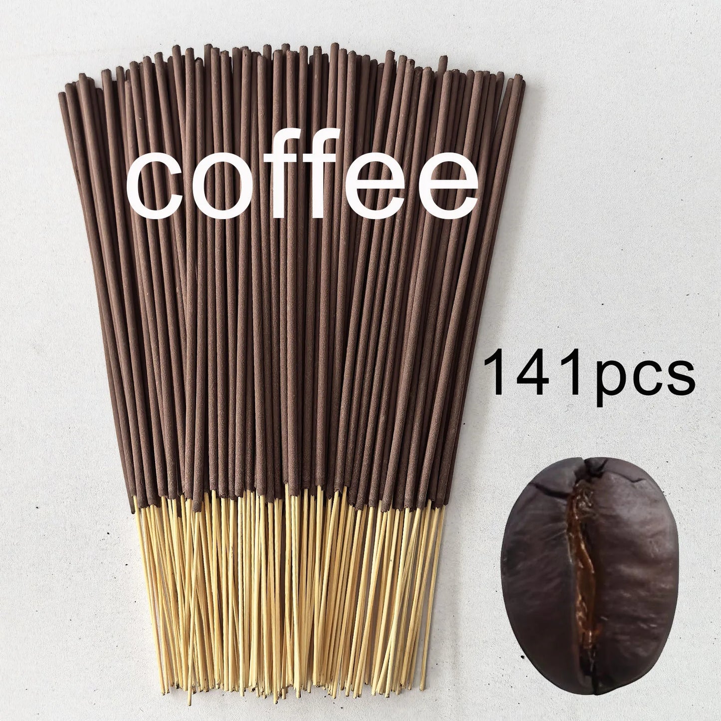 (11)/(77)/(141) Pcs, High-Grade Coffee-Scented Incense Sticks, Made of Natural Fragrance Powder, More Suitable for Those Who Love the Coffee Scent, a Must-Have for Home with Long-Lasting Fragrance