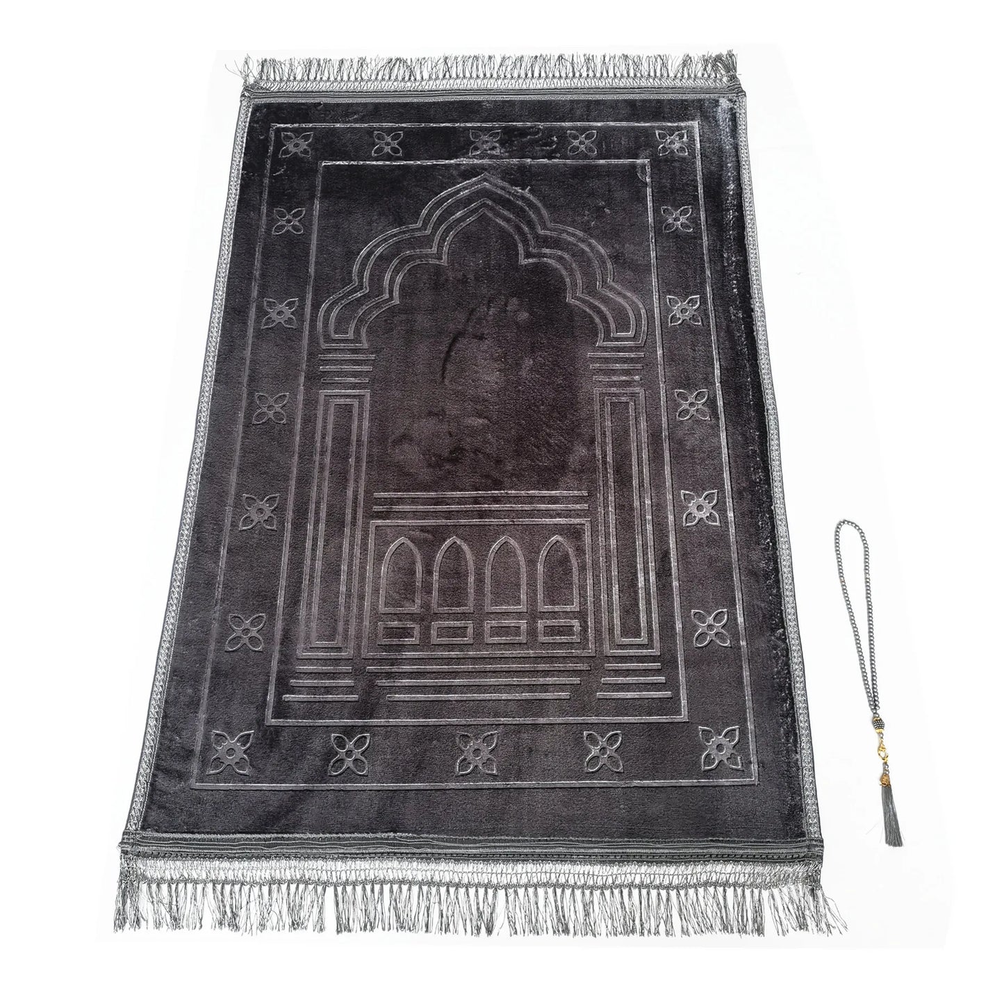 Large Prayer Mat Muslim Thicker Prayer Rug With 99 pcs Tasbih