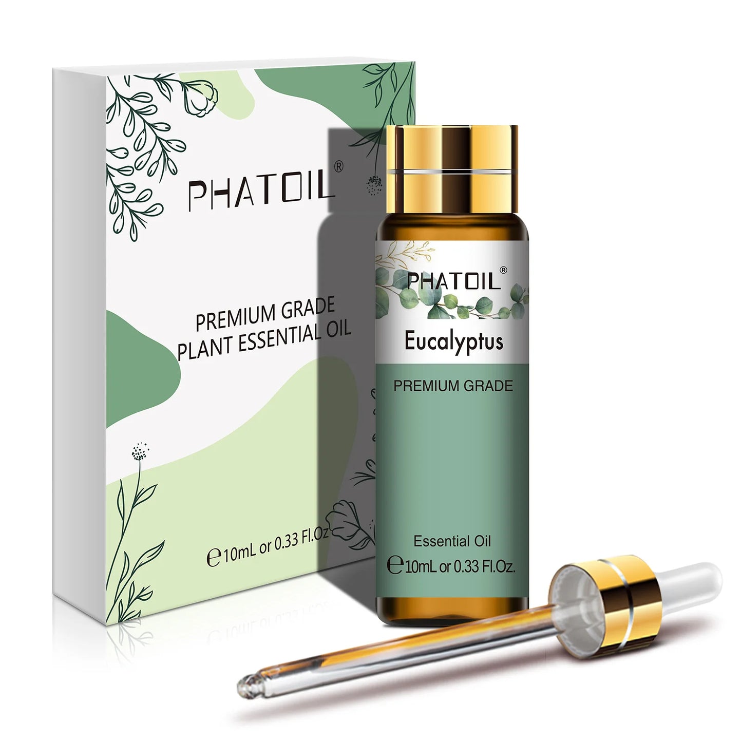 PHATOIL 10ml Lemon Eucalyptus Spearmint Lemongrass Aromatherapy Essential Oil For Diffuser Candle Making DIY Scented Product