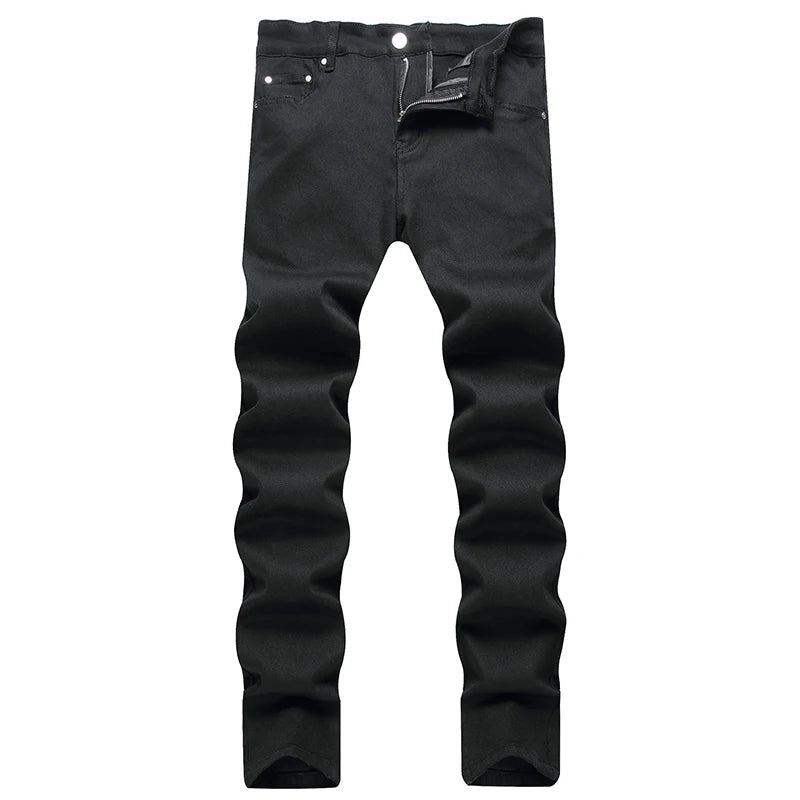 2025 Men Black Jeans Autumn Casual Mens Cotton Jeans Straight Male Denim Pants Baggy Jeans Trousers pantalones hombre