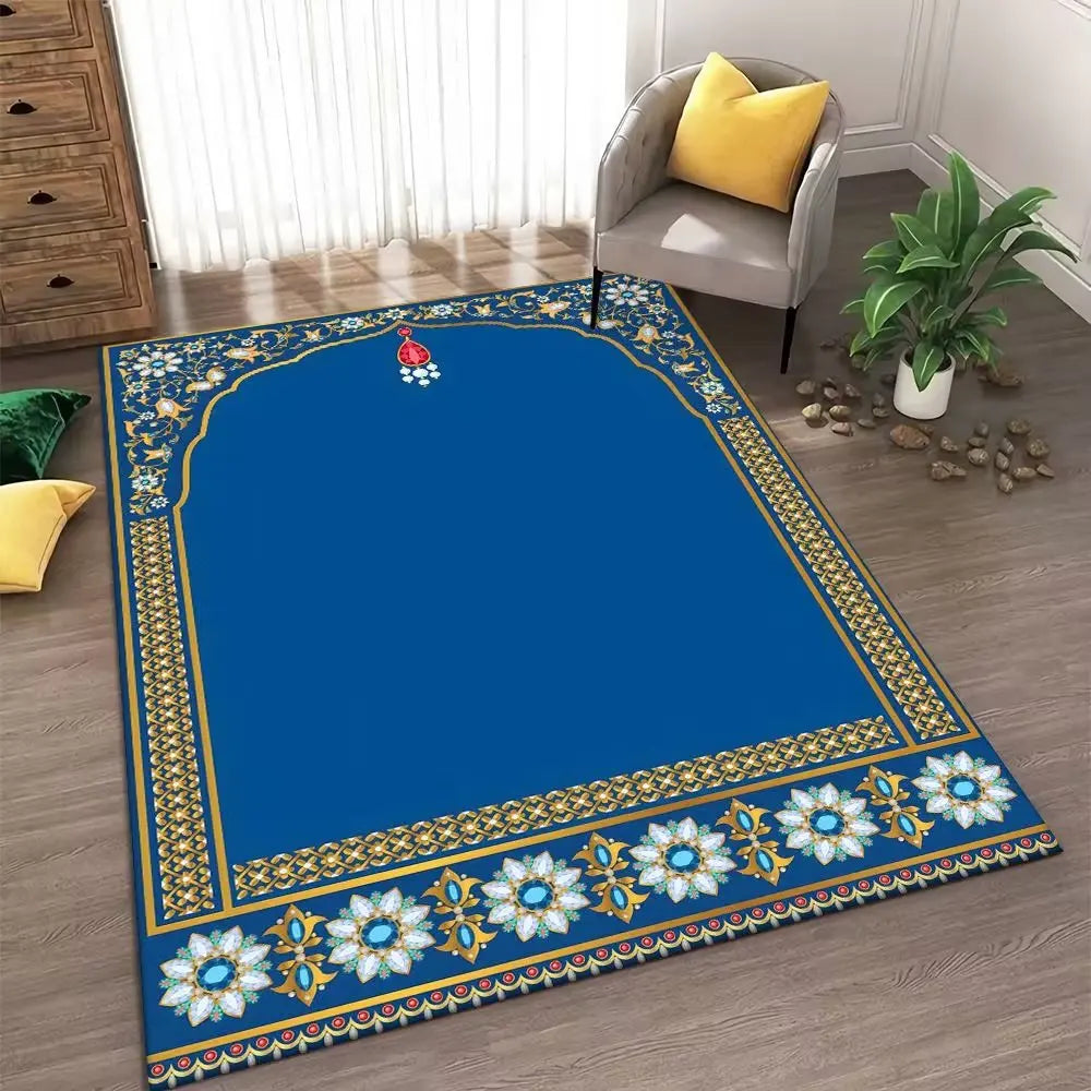 Islamic thick prayer rugs (for men). Men's prayer mats for Muslim Ramadan. Thickened and soft men's prayer mats. Portable prayer