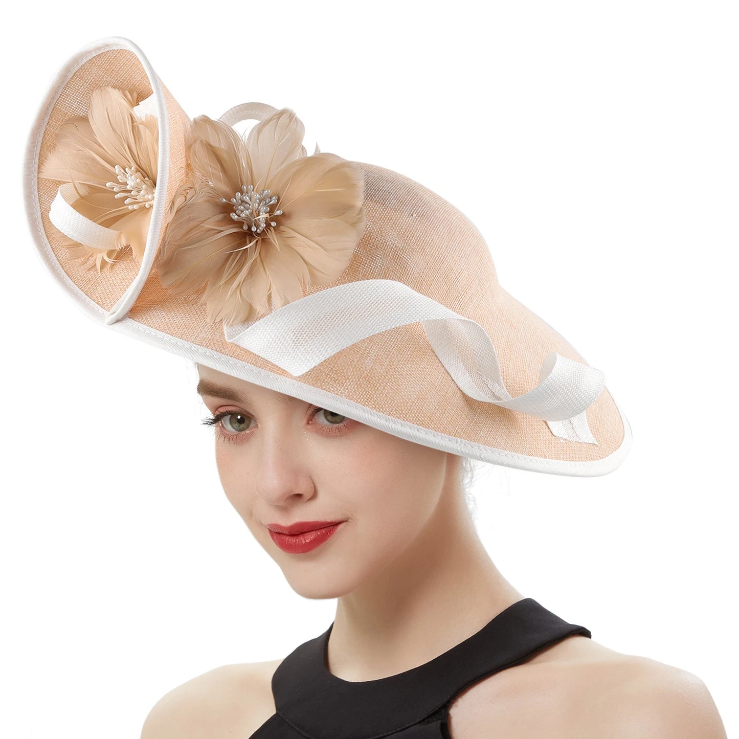 Cherub Women's Charming Sunday Flower Hat Fashionable High-Quality Formal Accessory for Church/Wedding/Dance