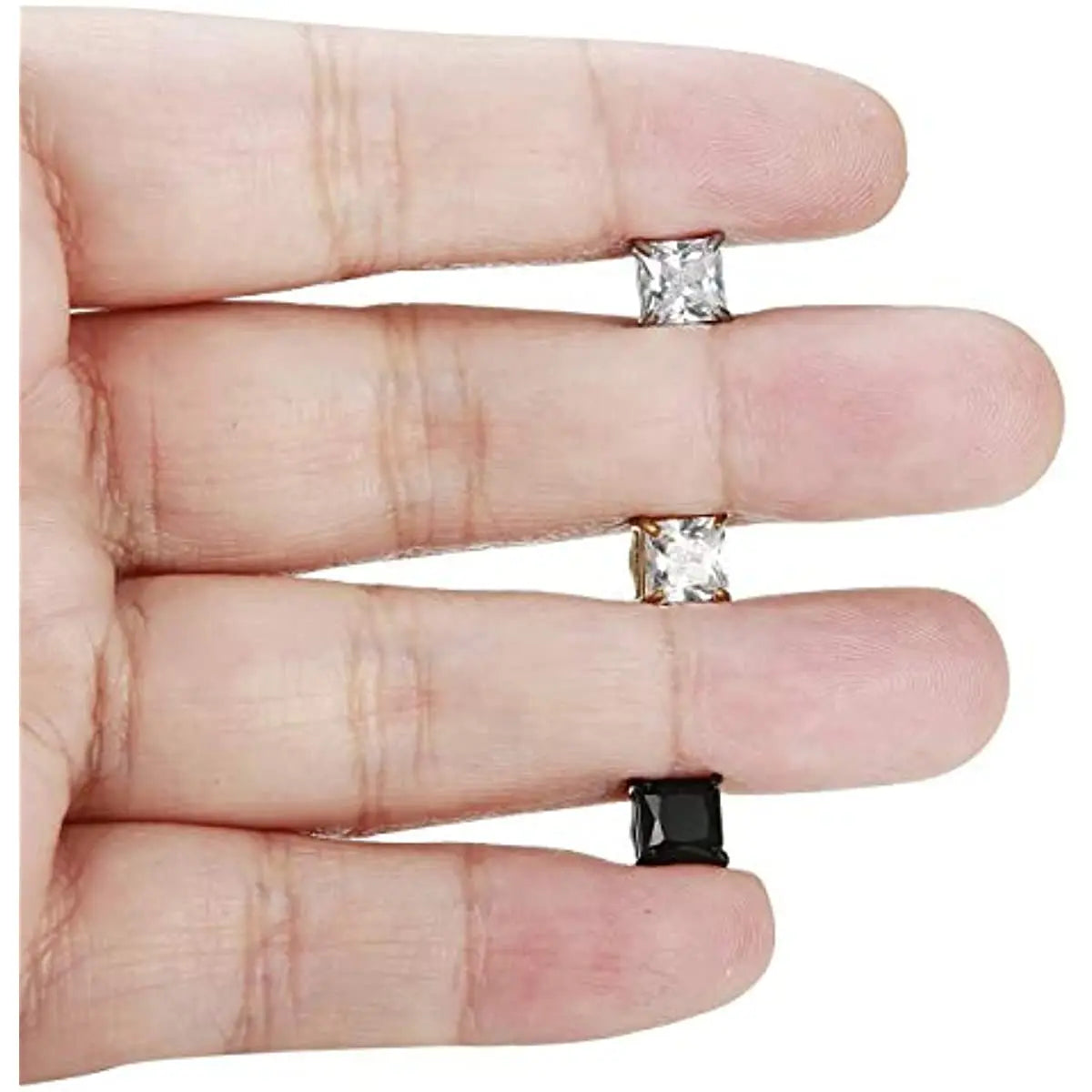 2PCS Non-pierced Magnetic Earrings for Men/ Women Magnet Ear Clips Ear Stud