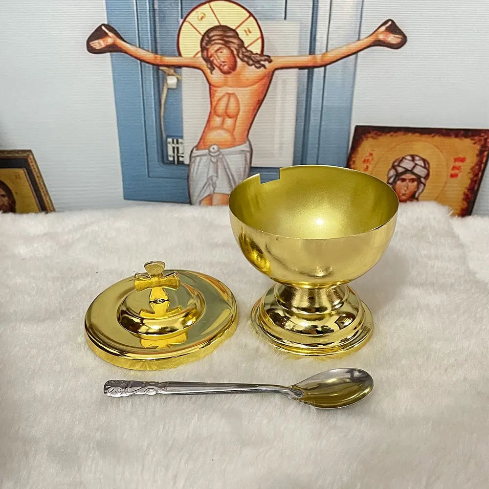 Holy Grail Holy Box Orthodox Rosary Rosary Gold-plated Liturgical Supplies Holy Communion Cup Mass Supplies