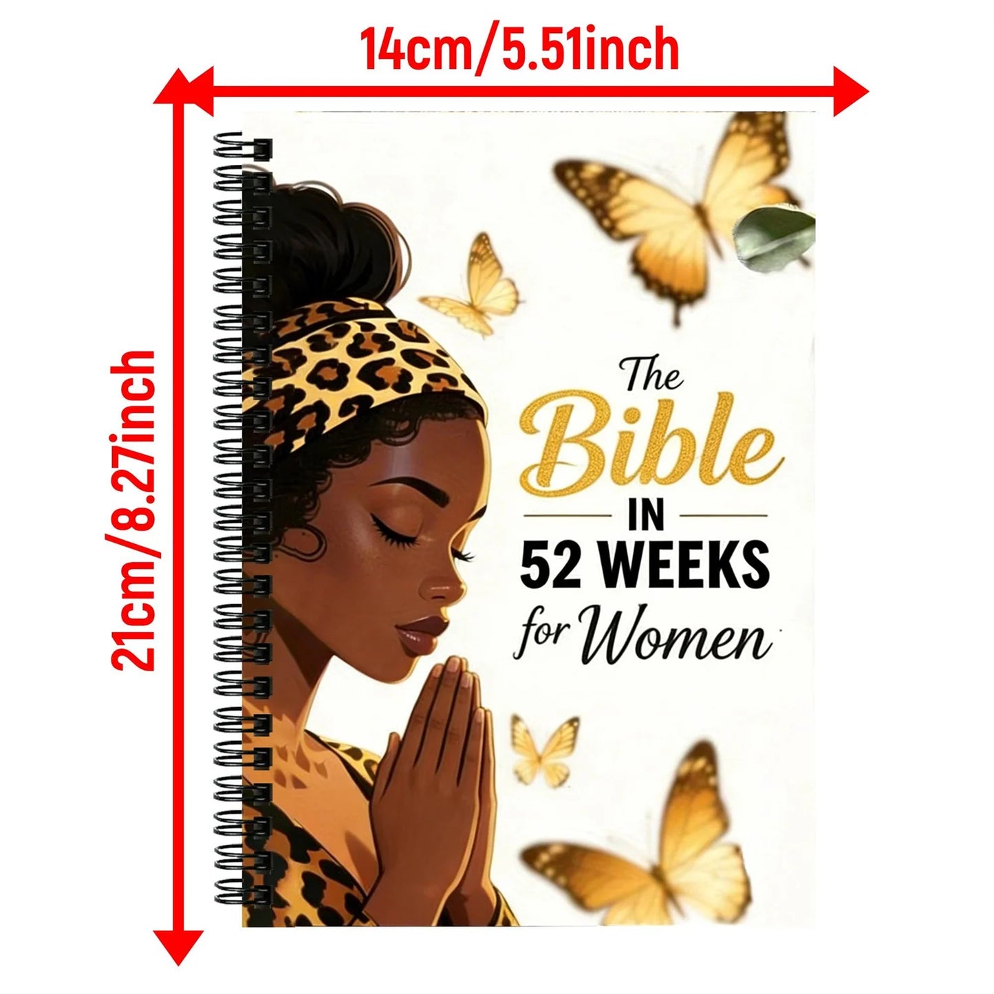 Women's One Year Bible Reading/Notes | 52 Week Christian Spiritual Guide | Daily Scripture Reading and Writing Practice Logbook