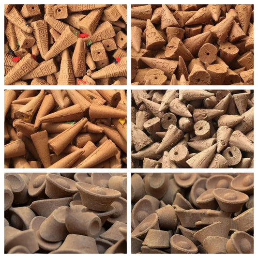 1kg Smoke Supply Tower Fragrance Conical Fragrance Five Color Cloth Home Indoor Smell Burning Car Aromatherapy Purify The Air
