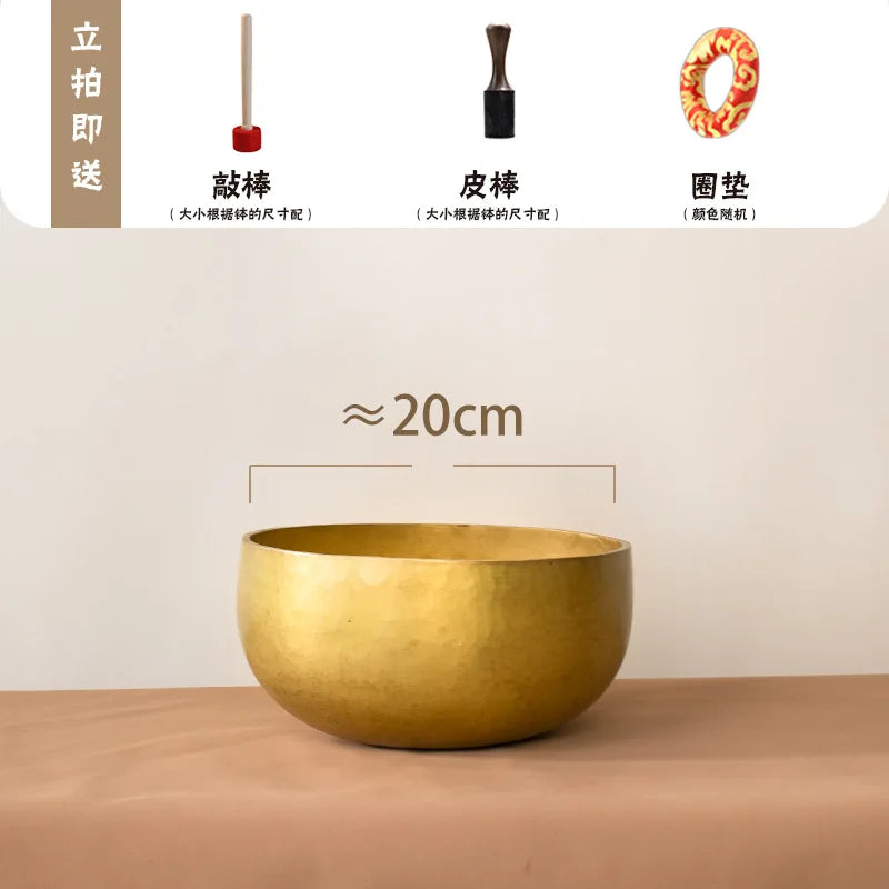 Nepalese Handmade Singing Bowls Yoga Tibet Buddha Meditation Healing Sound Therapy Copper Bowl Percussion Musical Instruments