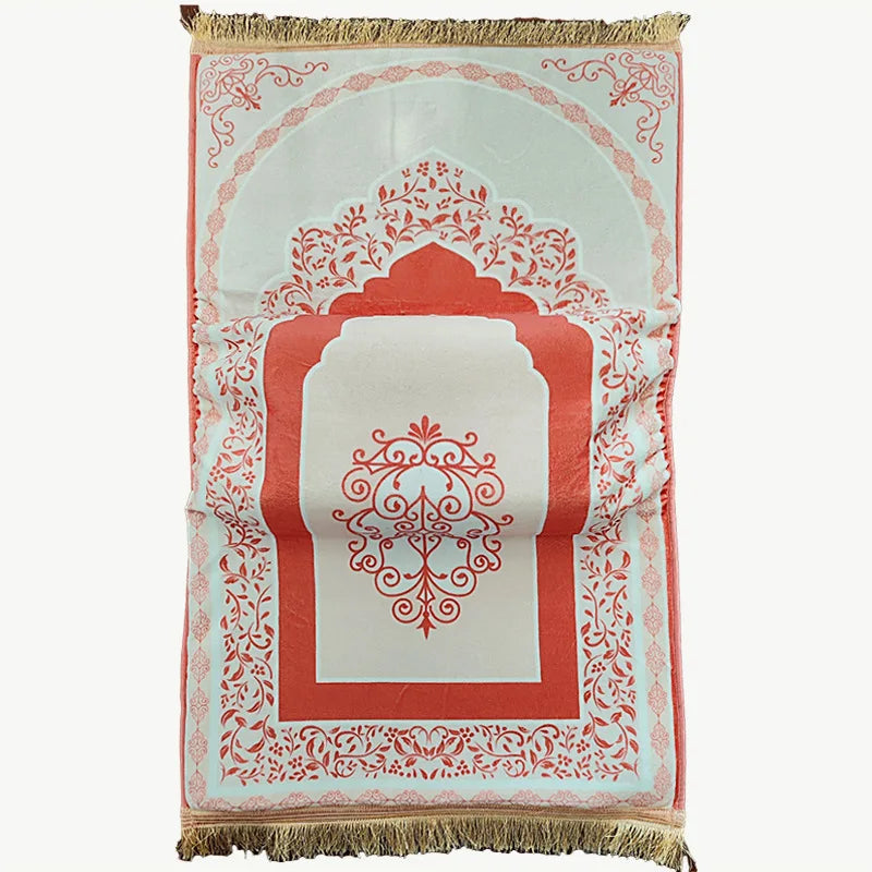 8CM Extra Thick Prayer Rug, Large Non-Slip Velvet Carpet for Living Room, Super Soft Prostration Mat for Muslim, Home Decor Gift