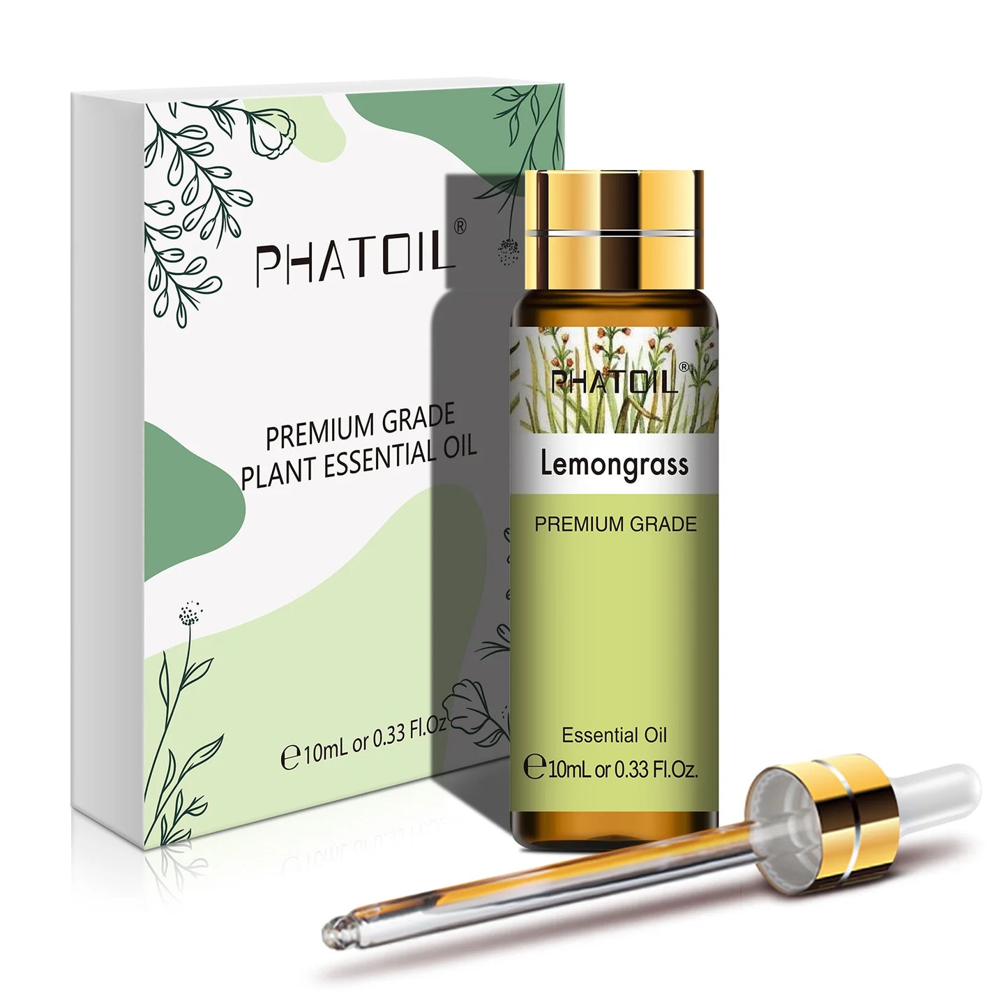 PHATOIL 10ml Lemon Eucalyptus Spearmint Lemongrass Aromatherapy Essential Oil For Diffuser Candle Making DIY Scented Product