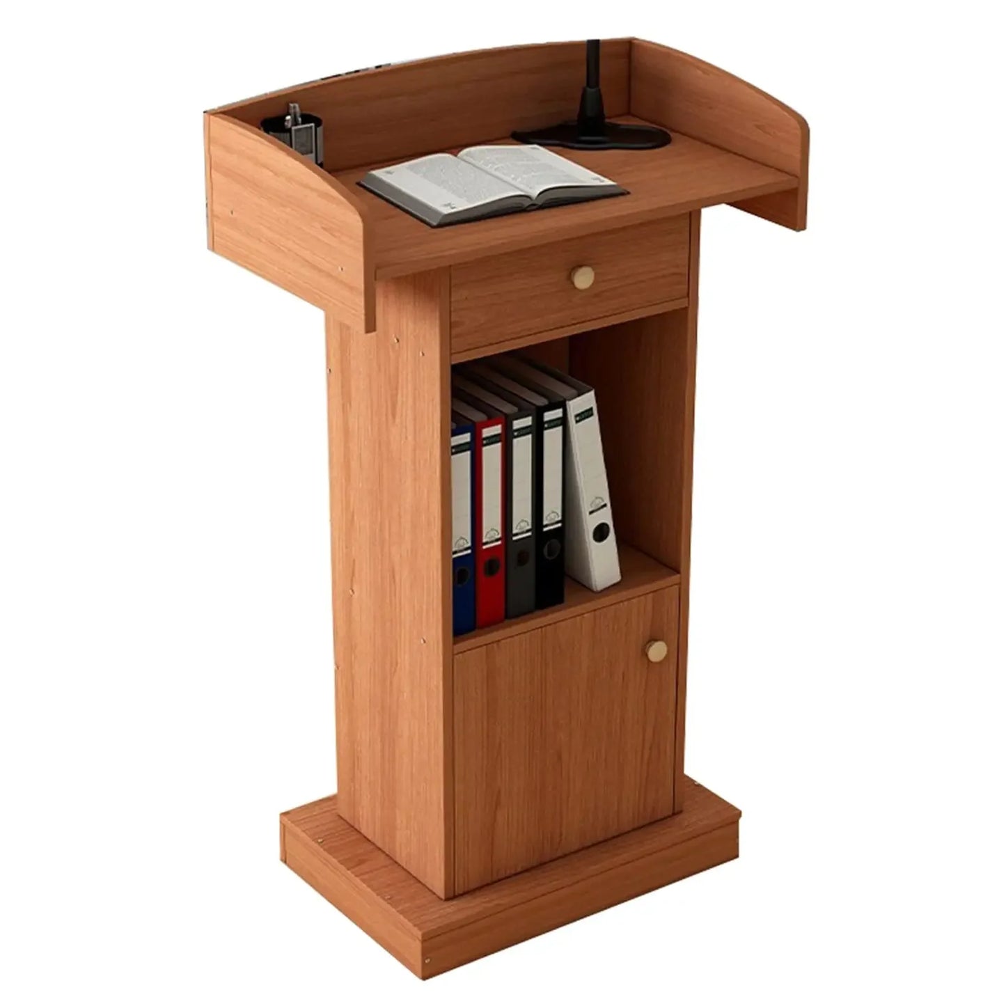 Solid Wooden Podium Lectern Stand Pulpit For Churches Conference Rostrum