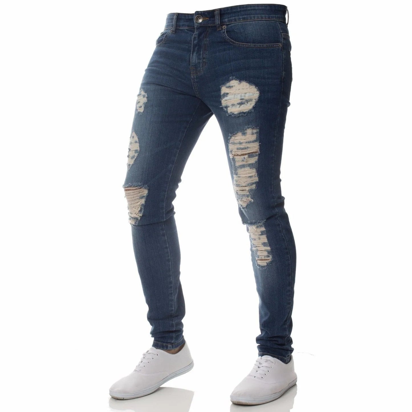 Mens Black Jeans Slim Fit Quality Gray Casual Male Jeans Pants Skinny Fit Men Pants Hip Hop Urbanwear Cotton Denim Trousers