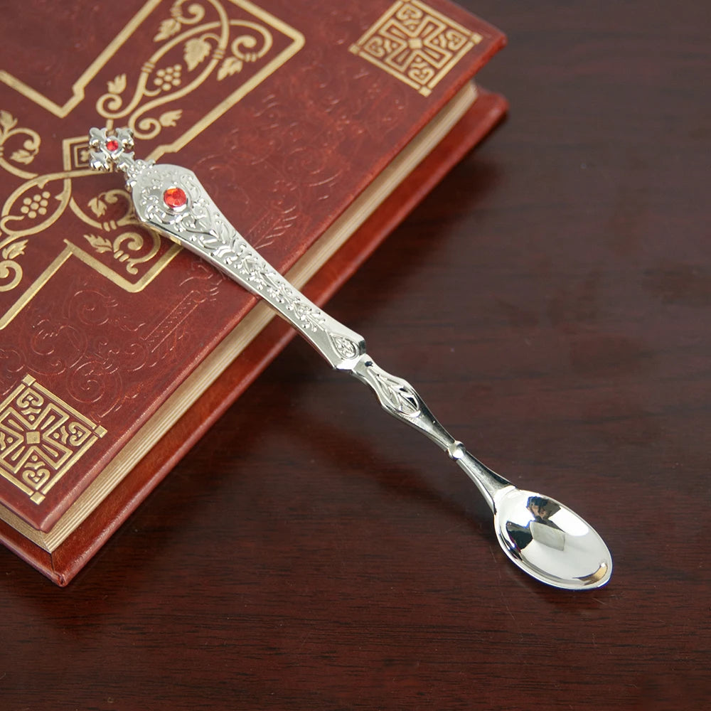 Christian Chalice Church Ceremonial Supplies Alloy Metal Holy Cups Exquisitely Carved Holy Water Spoons And Cups
