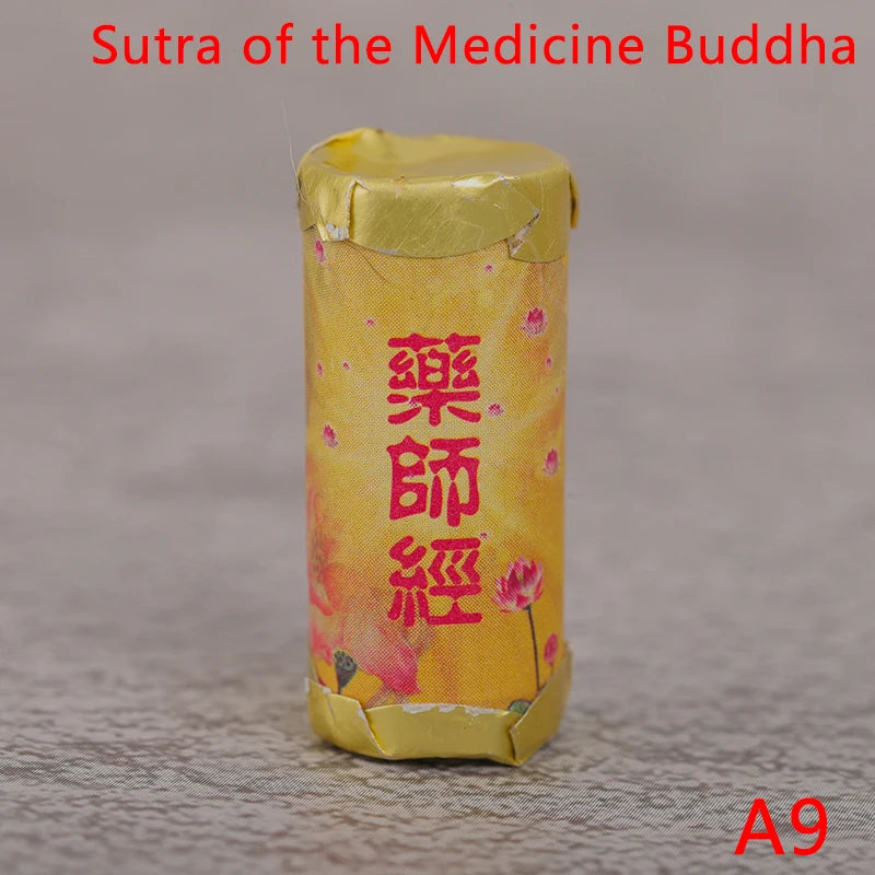 Buddhist Scroll Meditation Buddhist Shurangama Mantra Miniature Scripture Paper Roll Mini Book Amulet Talisman Buddhist Supplies