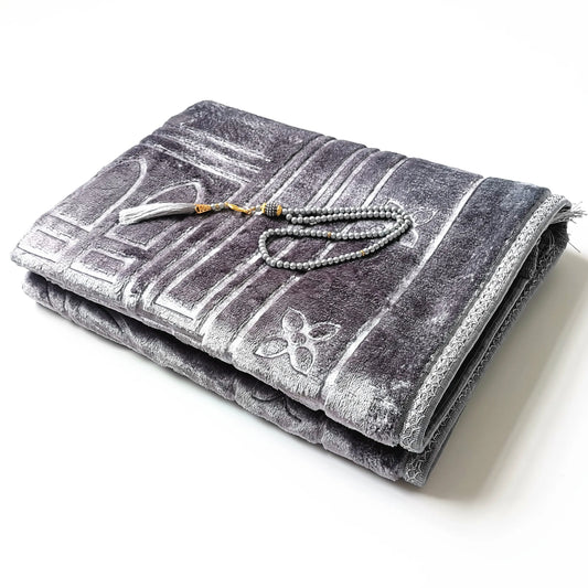 Large Prayer Mat Muslim Thicker Prayer Rug With 99 pcs Tasbih