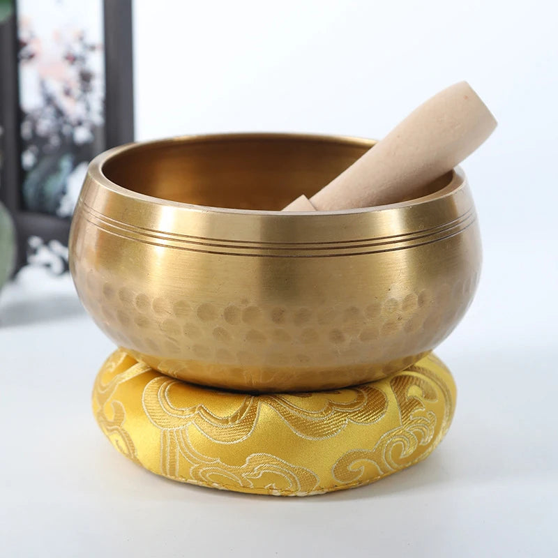 1 Set Of Singing Bowls -100% Hand-Hammered In Nepal Sound Bowl For Meditation, Yoga, Chakra, Meditation Accessories