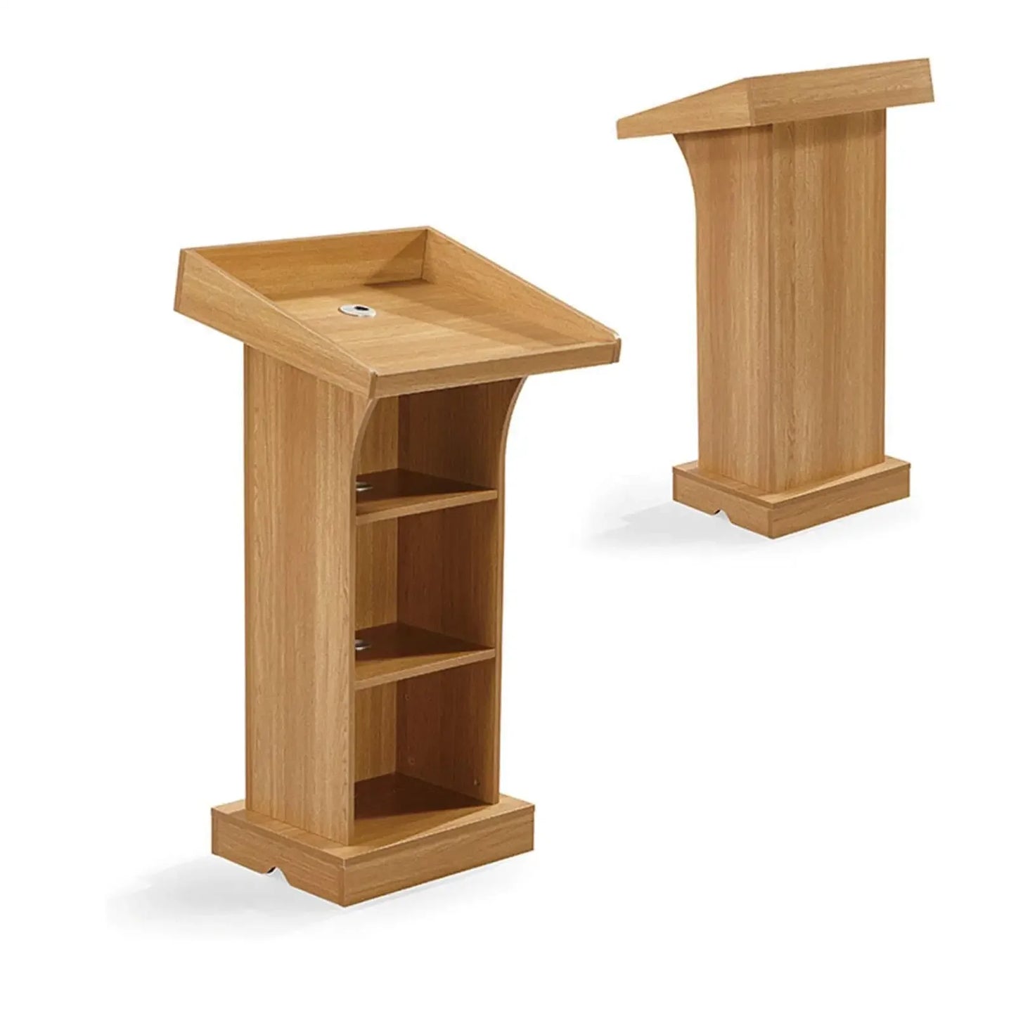 Solid Wooden Podium Lectern Stand Pulpit For Churches Conference Rostrum
