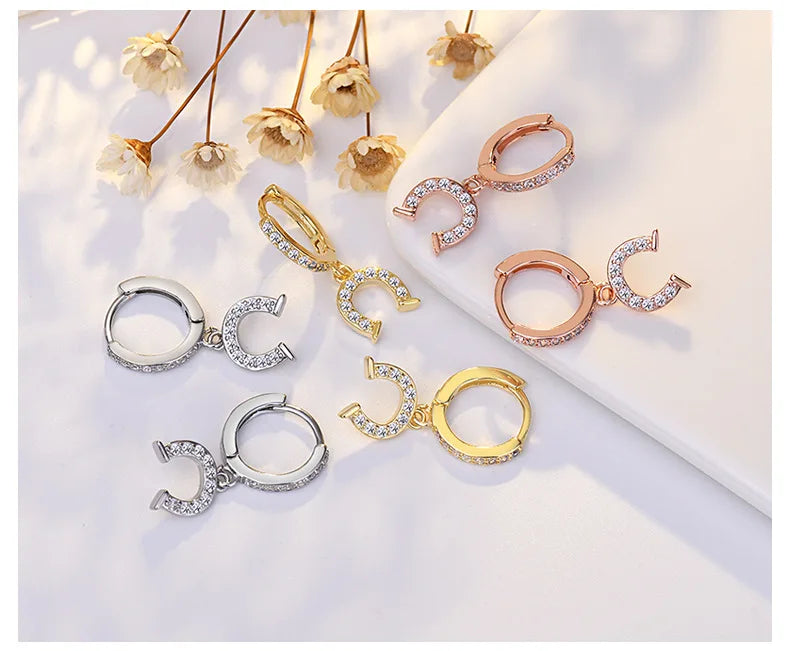 Cherub New Fashion Handmade Horseshoe Earrings