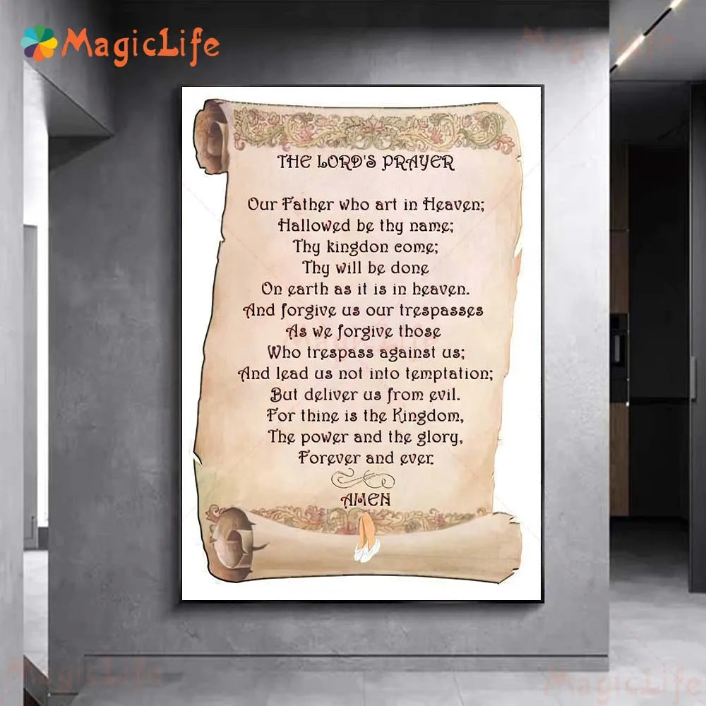 Psalm 91 Prayer Art Poster Print. "Psalm 91" Scripture Wall Art Canvas Painting Home Scripture Decorations Bible Wall Art Decals
