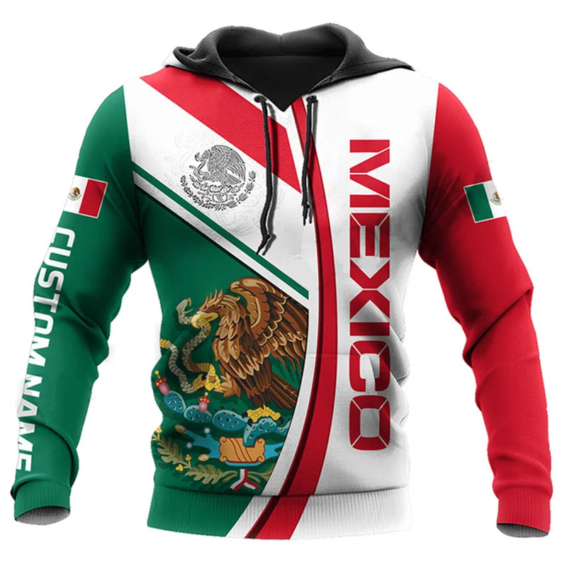 Cherub Urban Mexico National Flag Print Hoodies