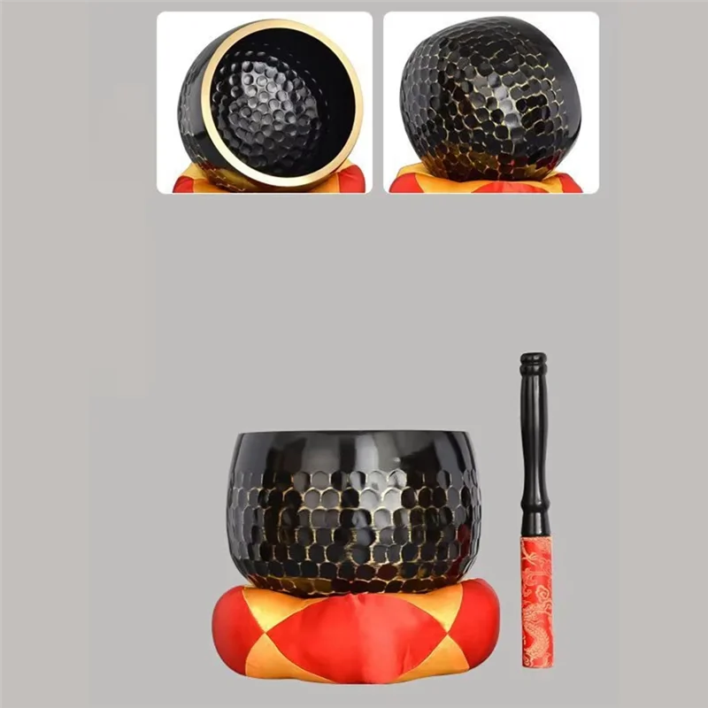 M12K-Chakra Tibetan Bowls Small Singing Bowl Sound Healing Meditation Spiritual Instruments Mindfulness Meditation Bowl