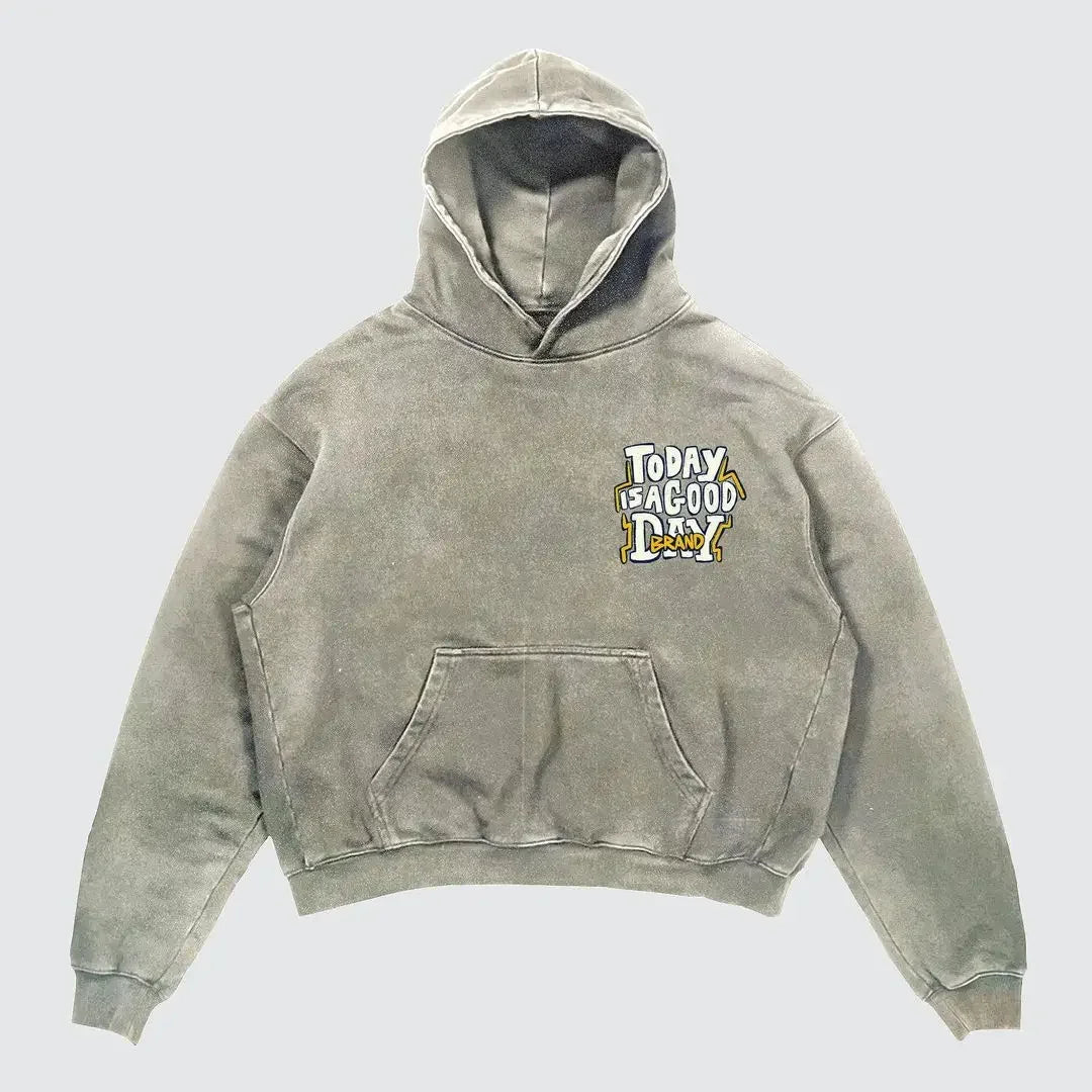 Cherub Spiritual Hooded Sweatshirt/ Harajuku Pattern Printed
